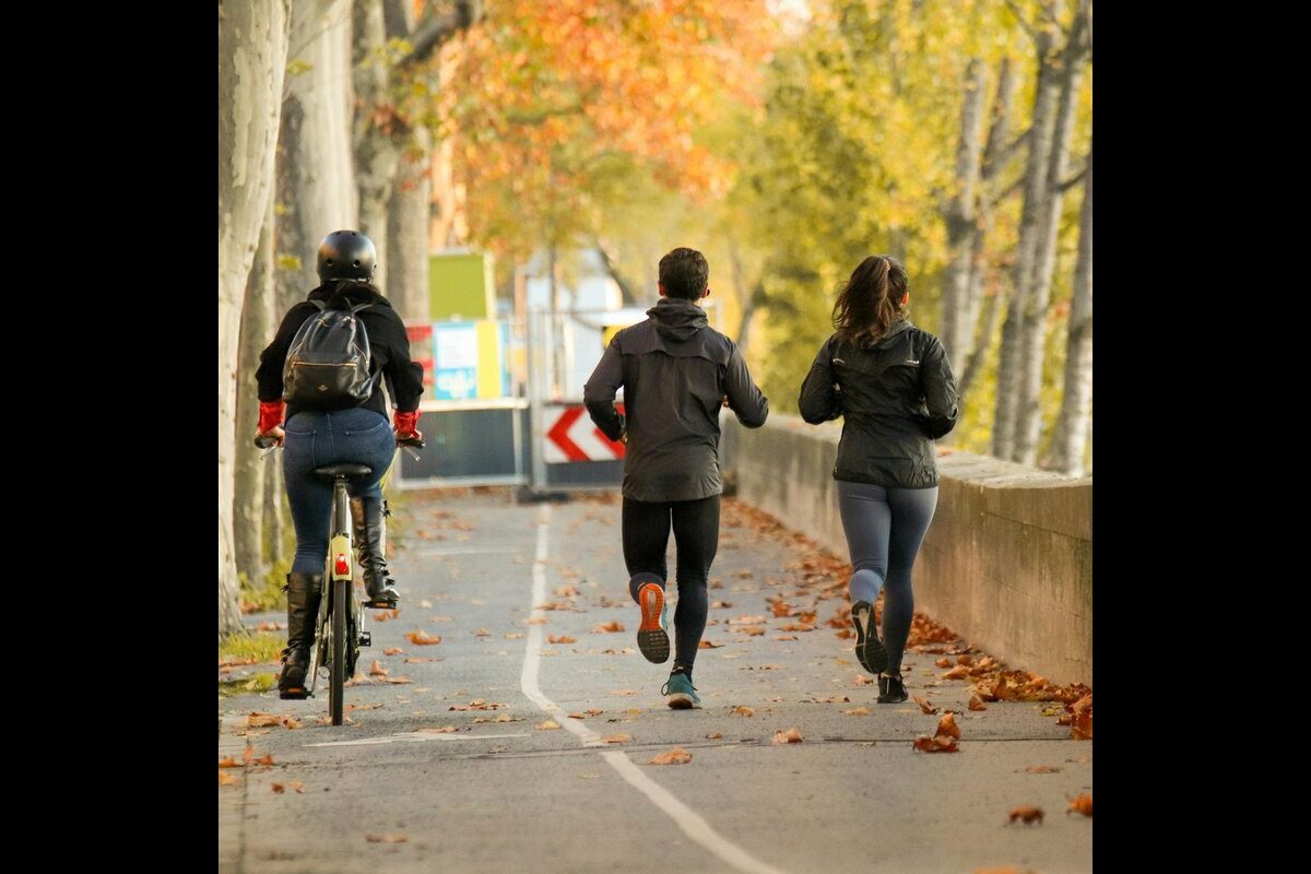 Is it OK to run within the bike lane?