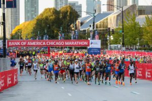 Chicago Marathon front pack running